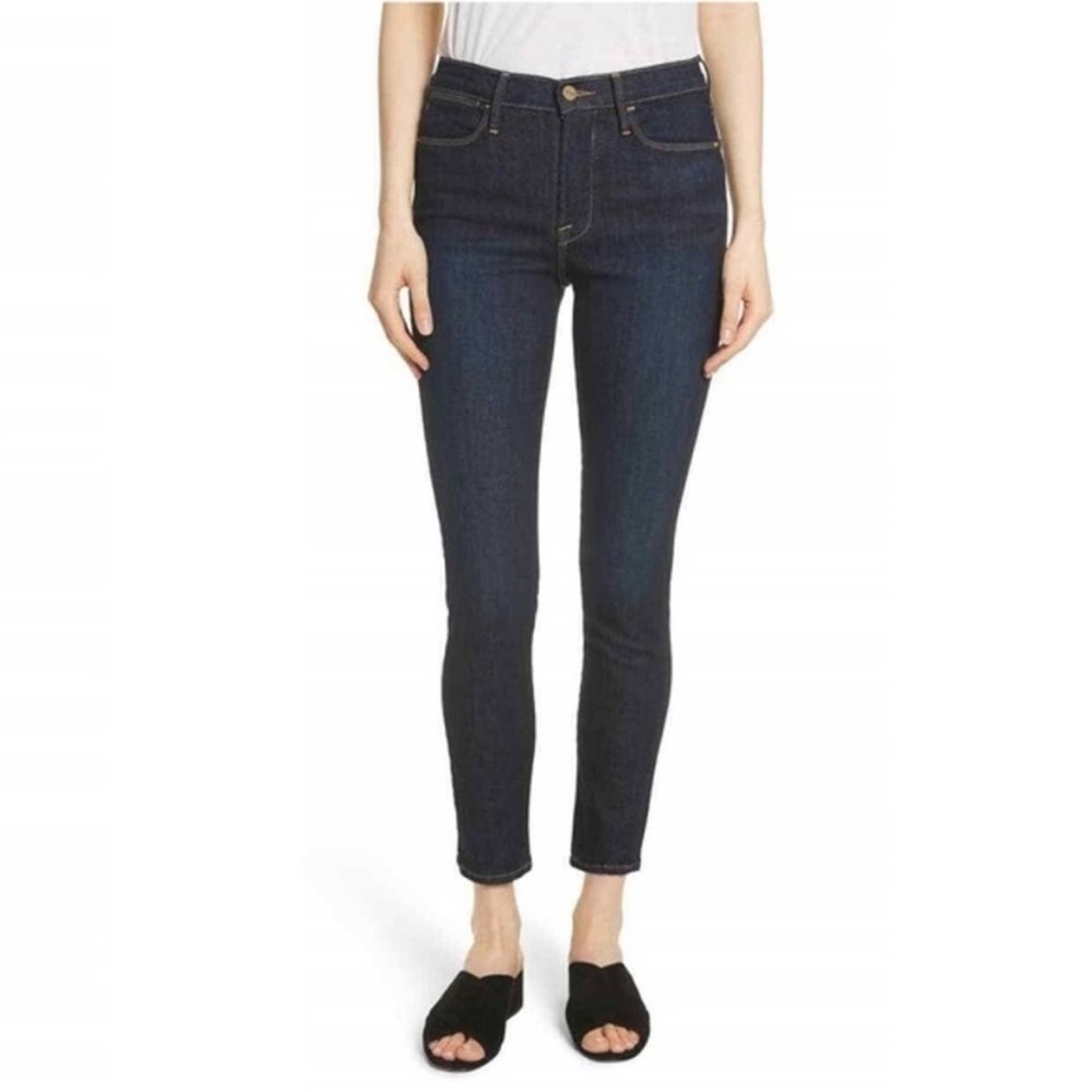 FRAME Denim Le High Skinny Crop Dame Wash